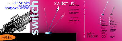 page taken from one of the catalogues, part of the print concept and package layout